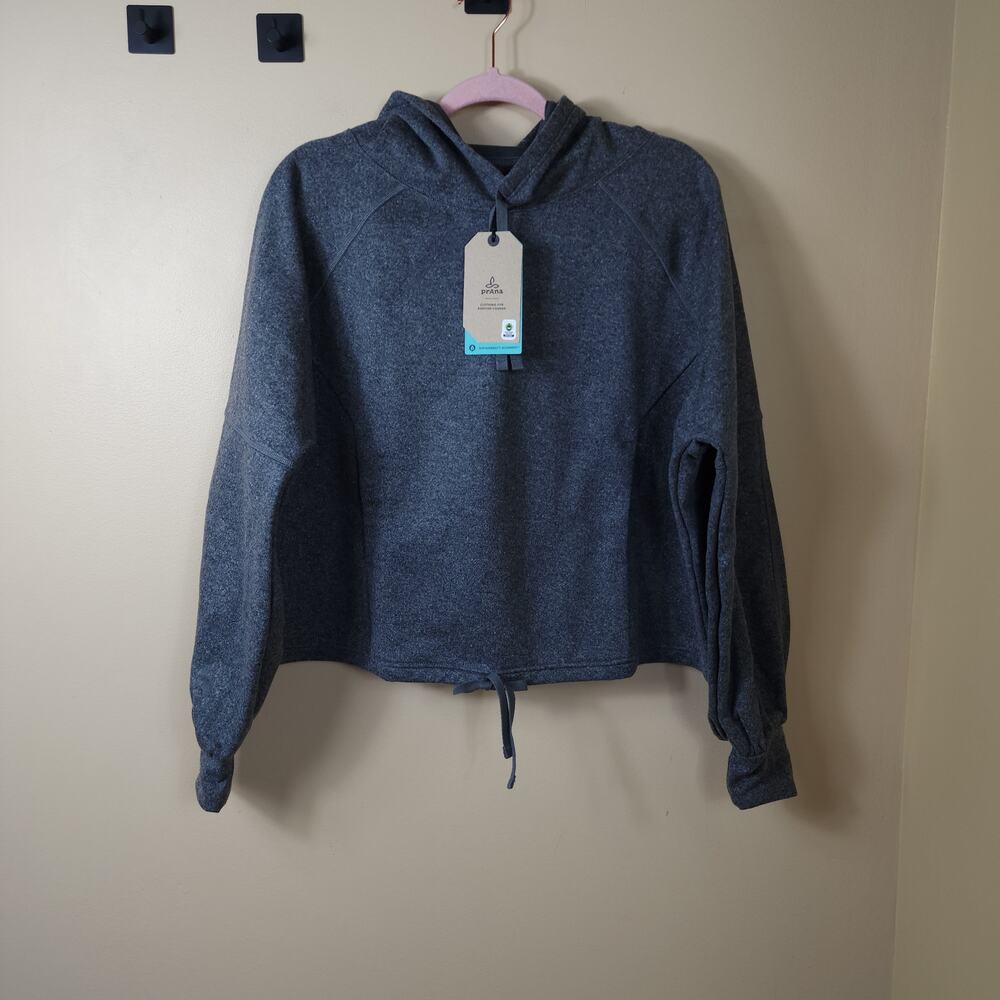 prAna Ziller Sweatshirt Wool Blend in Gray Size L